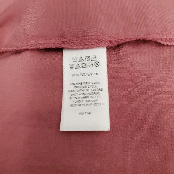 Cynthia Rowley Dress Woman’s Sz MediumPink Tiered Prairie Cottage Balloon Sleeve - Picture 8 of 8